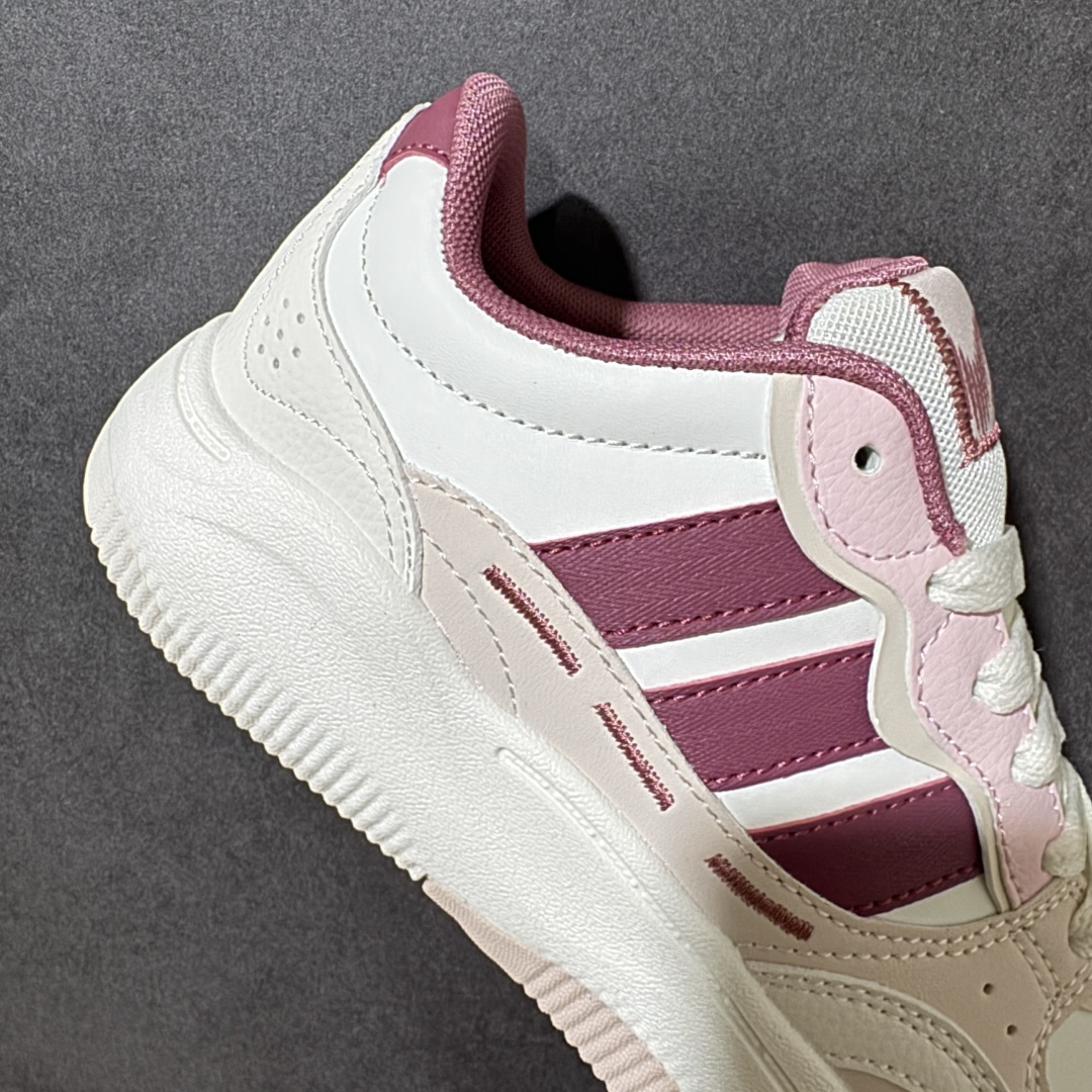 阿迪达斯 adidas LITE SHUFFLE 复合材质 舒适贴合系带 板鞋 货号：KH9028 Size：36-45