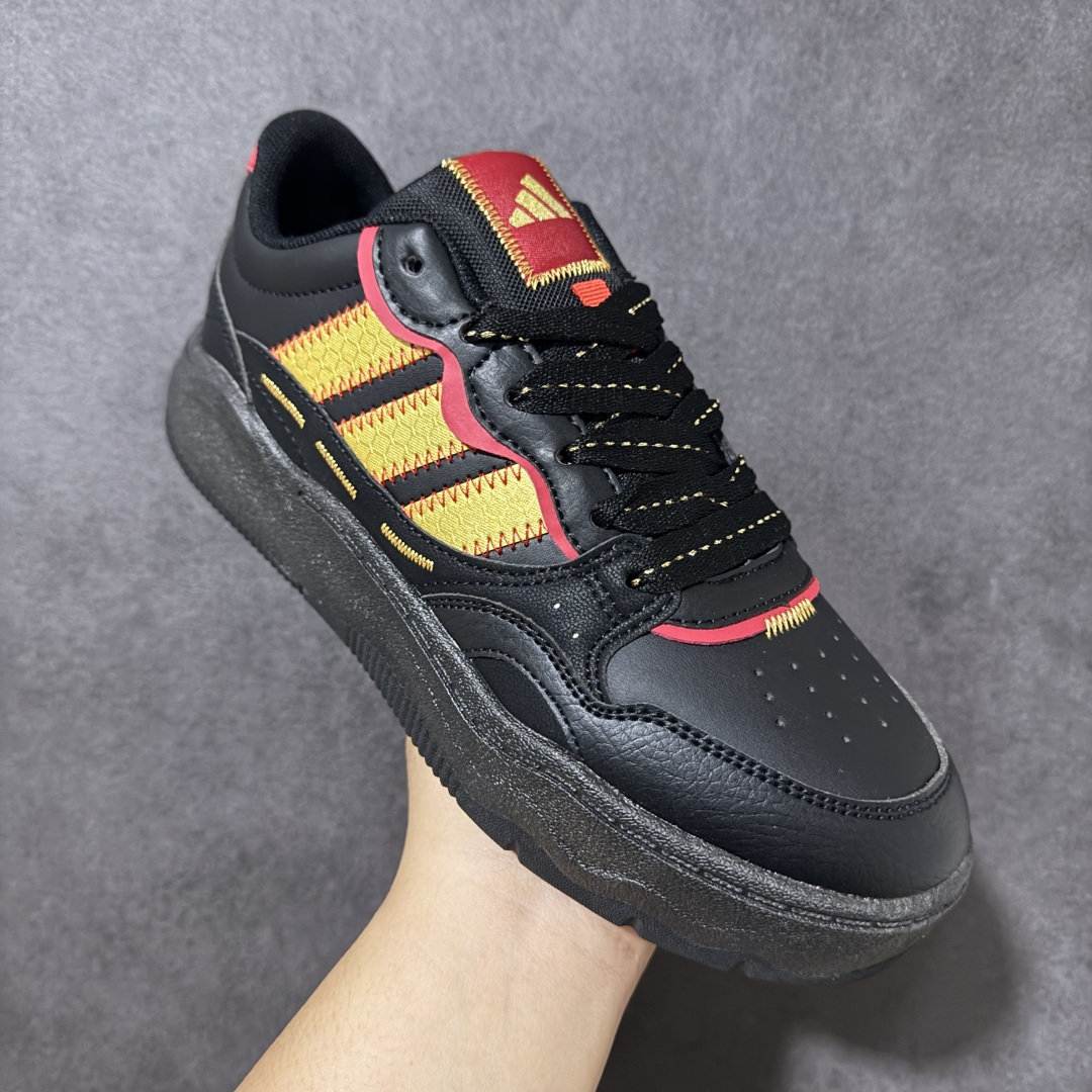 阿迪达斯 adidas LITE SHUFFLE 复合材质 舒适贴合系带 板鞋 货号：KH9025 Size：36-45