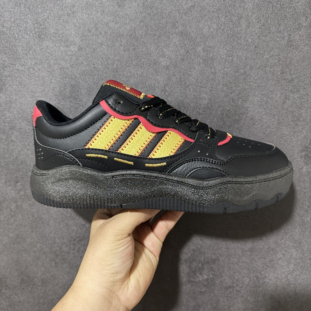 阿迪达斯 adidas LITE SHUFFLE 复合材质 舒适贴合系带 板鞋 货号：KH9025 Size：36-45