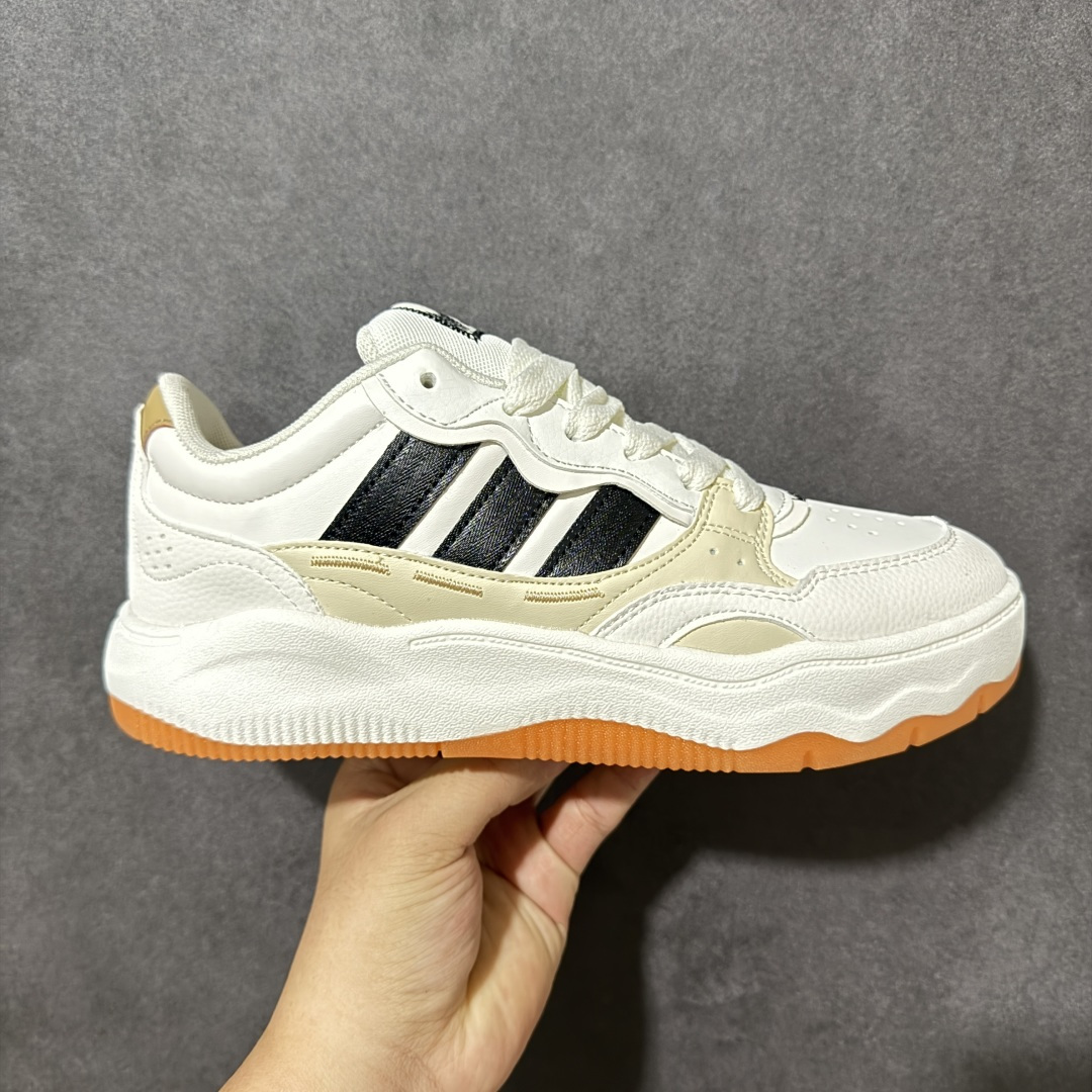 阿迪达斯 adidas LITE SHUFFLE 复合材质 舒适贴合系带 板鞋 货号：KI1858 Size：36-45