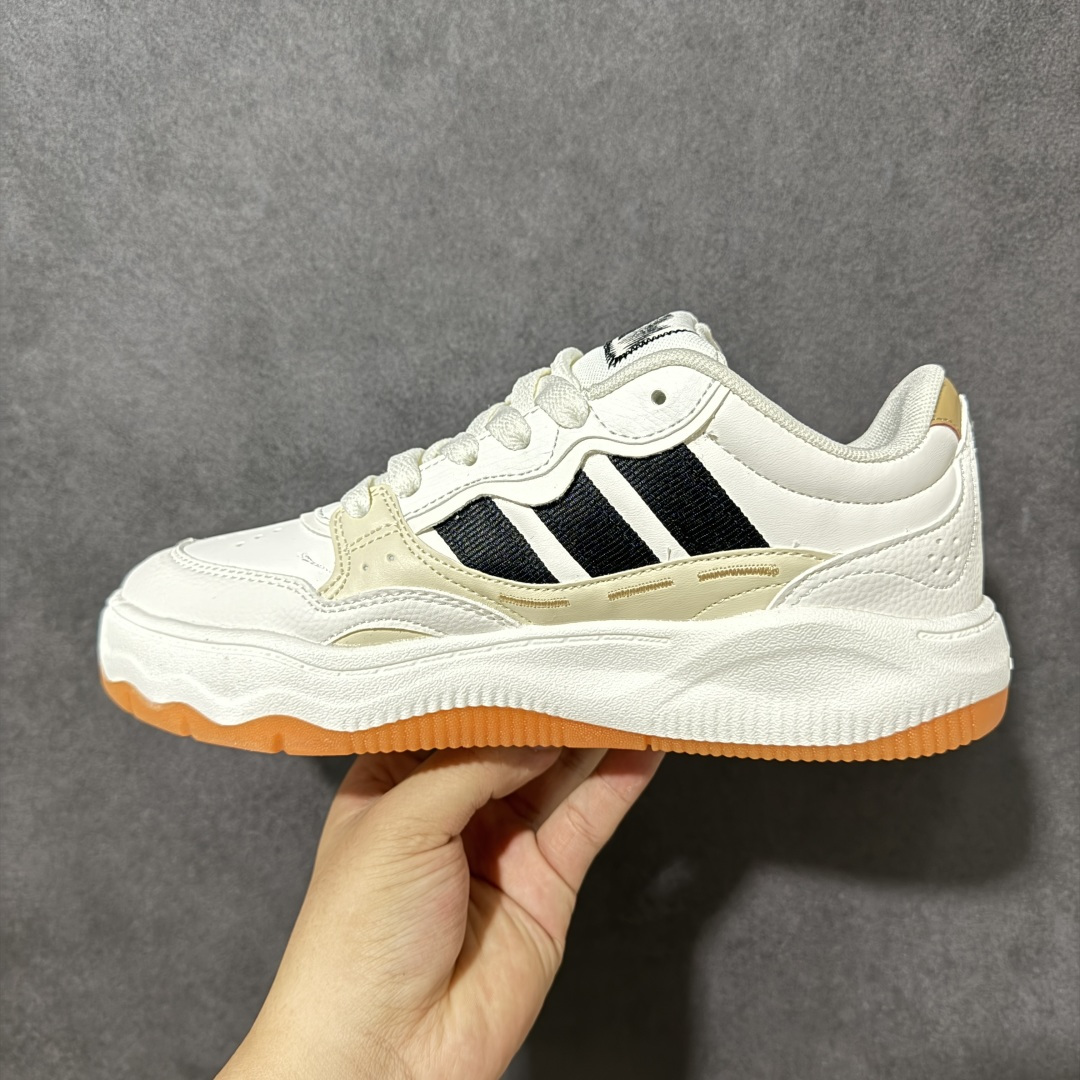 阿迪达斯 adidas LITE SHUFFLE 复合材质 舒适贴合系带 板鞋 货号：KI1858 Size：36-45