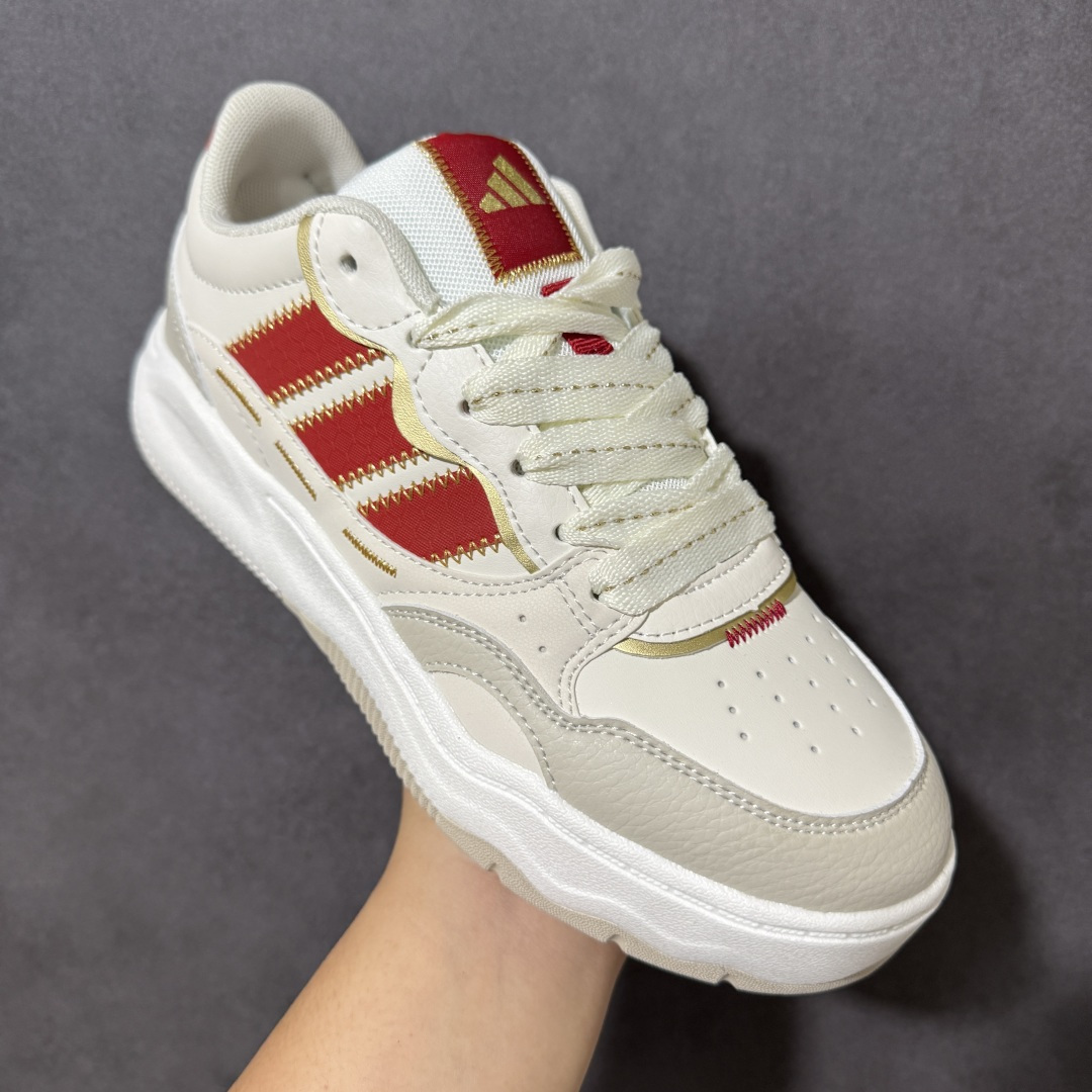 阿迪达斯 adidas LITE SHUFFLE 复合材质 舒适贴合系带 板鞋 货号：KH9021 Size：36-45