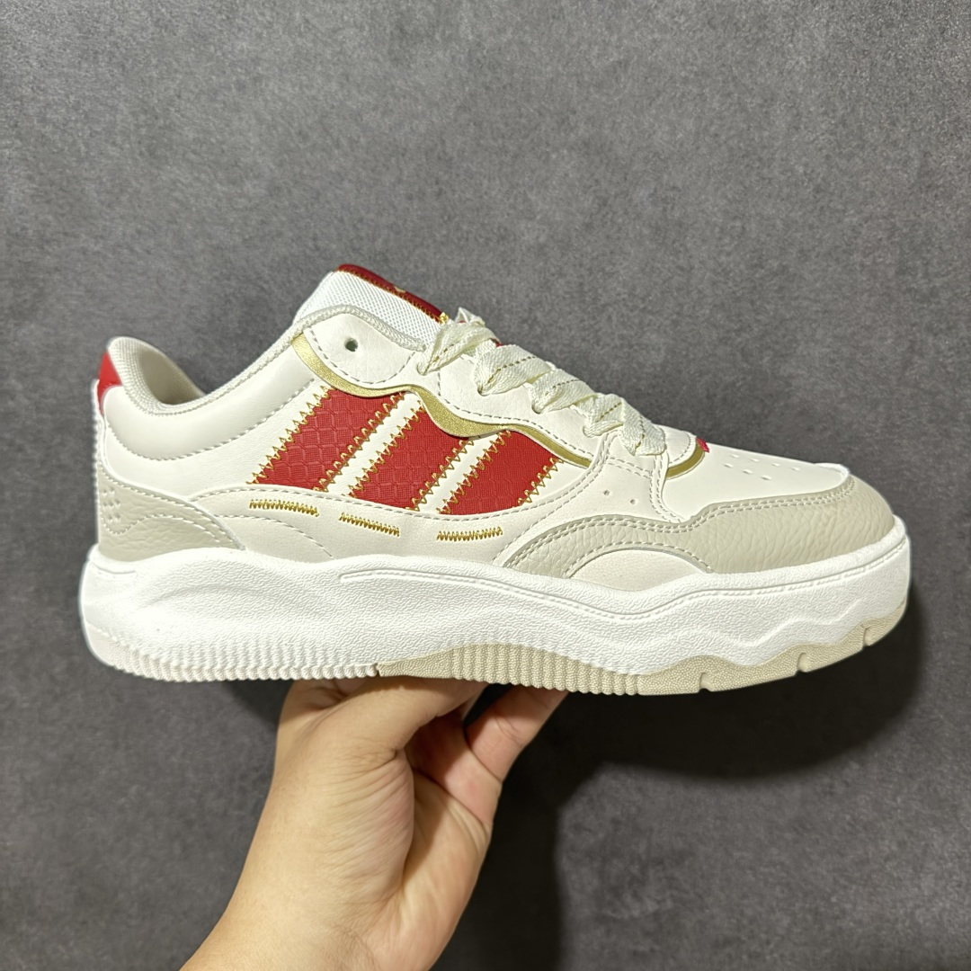 阿迪达斯 adidas LITE SHUFFLE 复合材质 舒适贴合系带 板鞋 货号：KH9021 Size：36-45