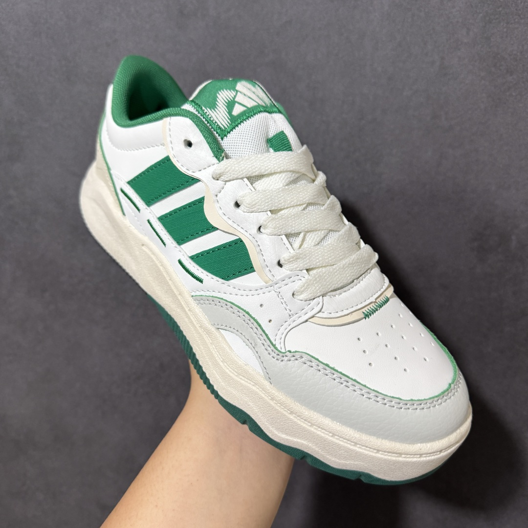 阿迪达斯 adidas LITE SHUFFLE 复合材质 舒适贴合系带 板鞋 货号：KH9024 Size：36-45