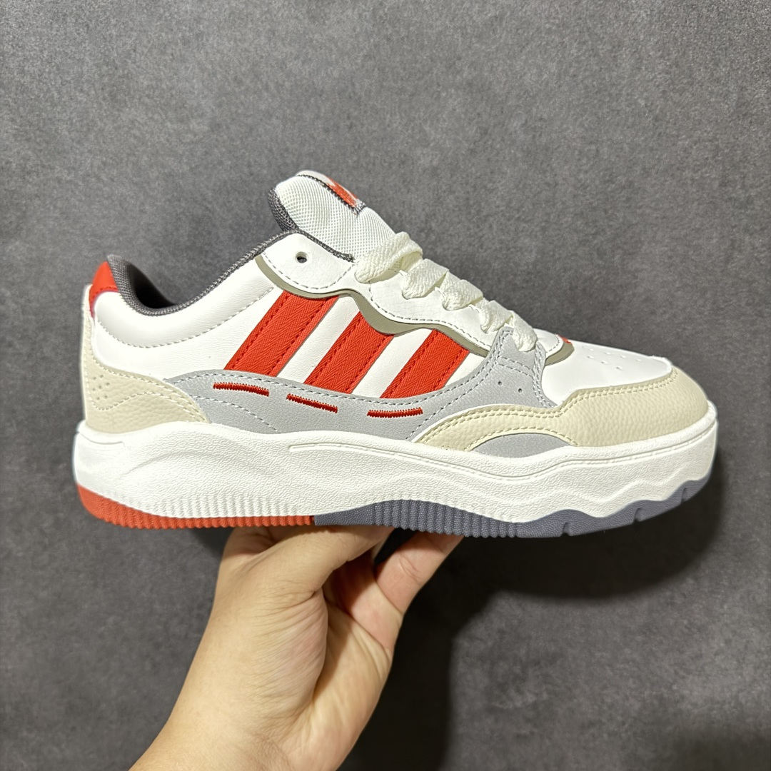 阿迪达斯 adidas LITE SHUFFLE 复合材质 舒适贴合系带 板鞋 货号：KH9027 Size：36-45