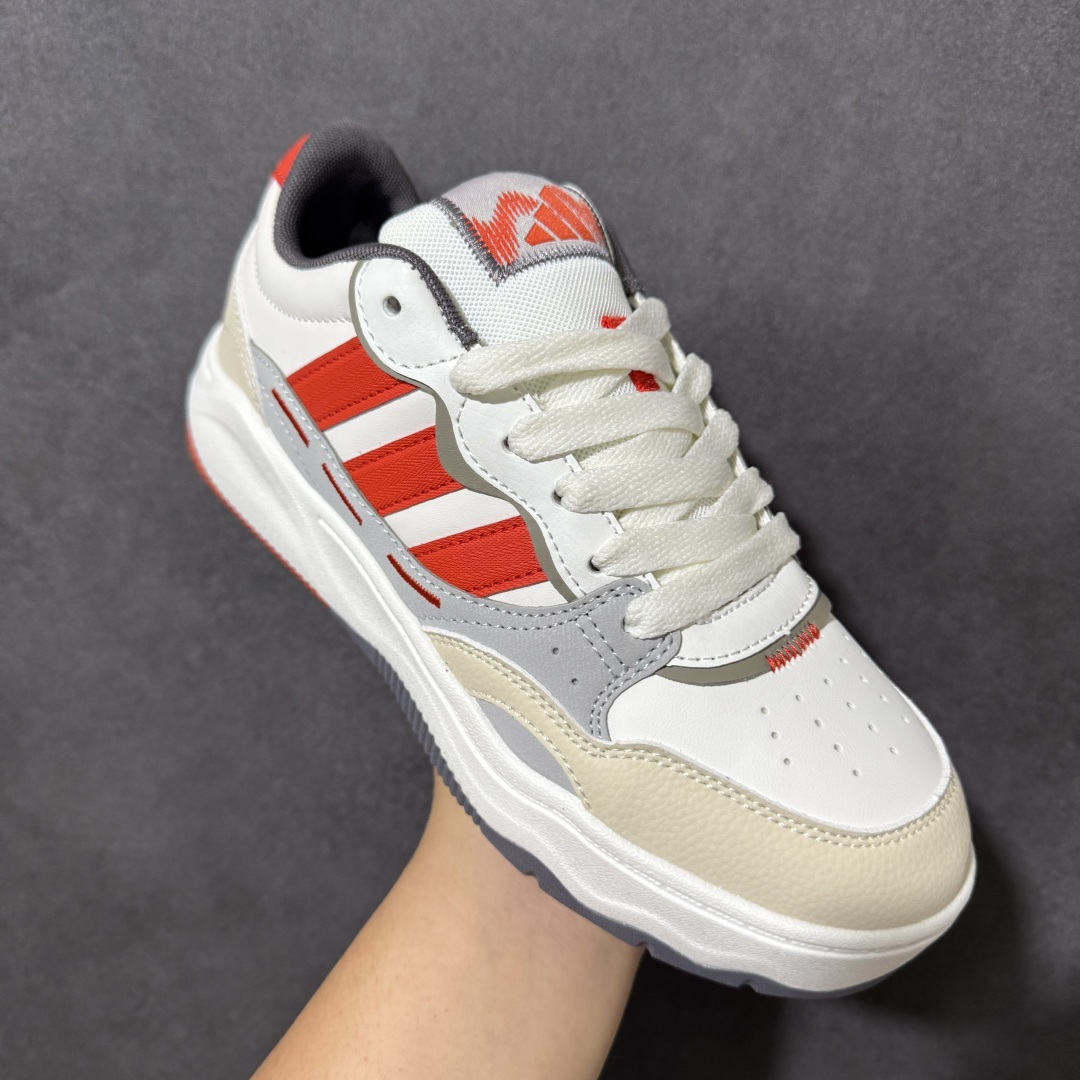 阿迪达斯 adidas LITE SHUFFLE 复合材质 舒适贴合系带 板鞋 货号：KH9027 Size：36-45