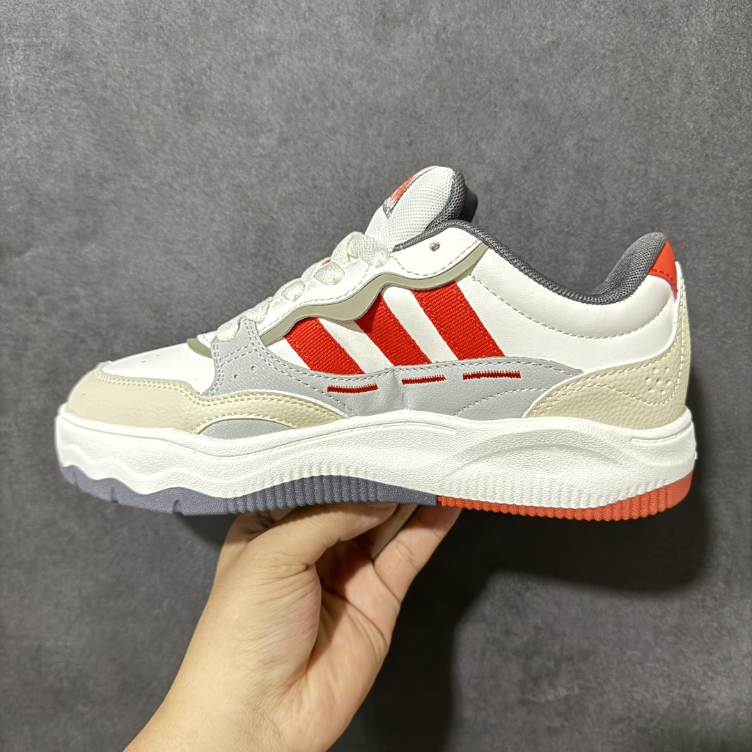 阿迪达斯 adidas LITE SHUFFLE 复合材质 舒适贴合系带 板鞋 货号：KH9027 Size：36-45