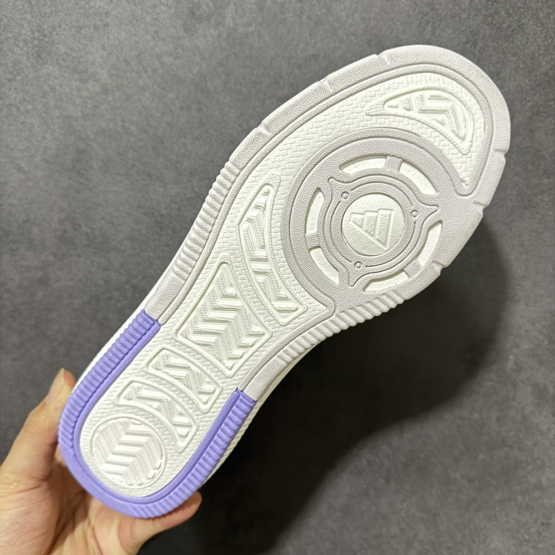 阿迪达斯 adidas LITE SHUFFLE 复合材质 舒适贴合系带 板鞋 货号：KH9026 Size：36-45