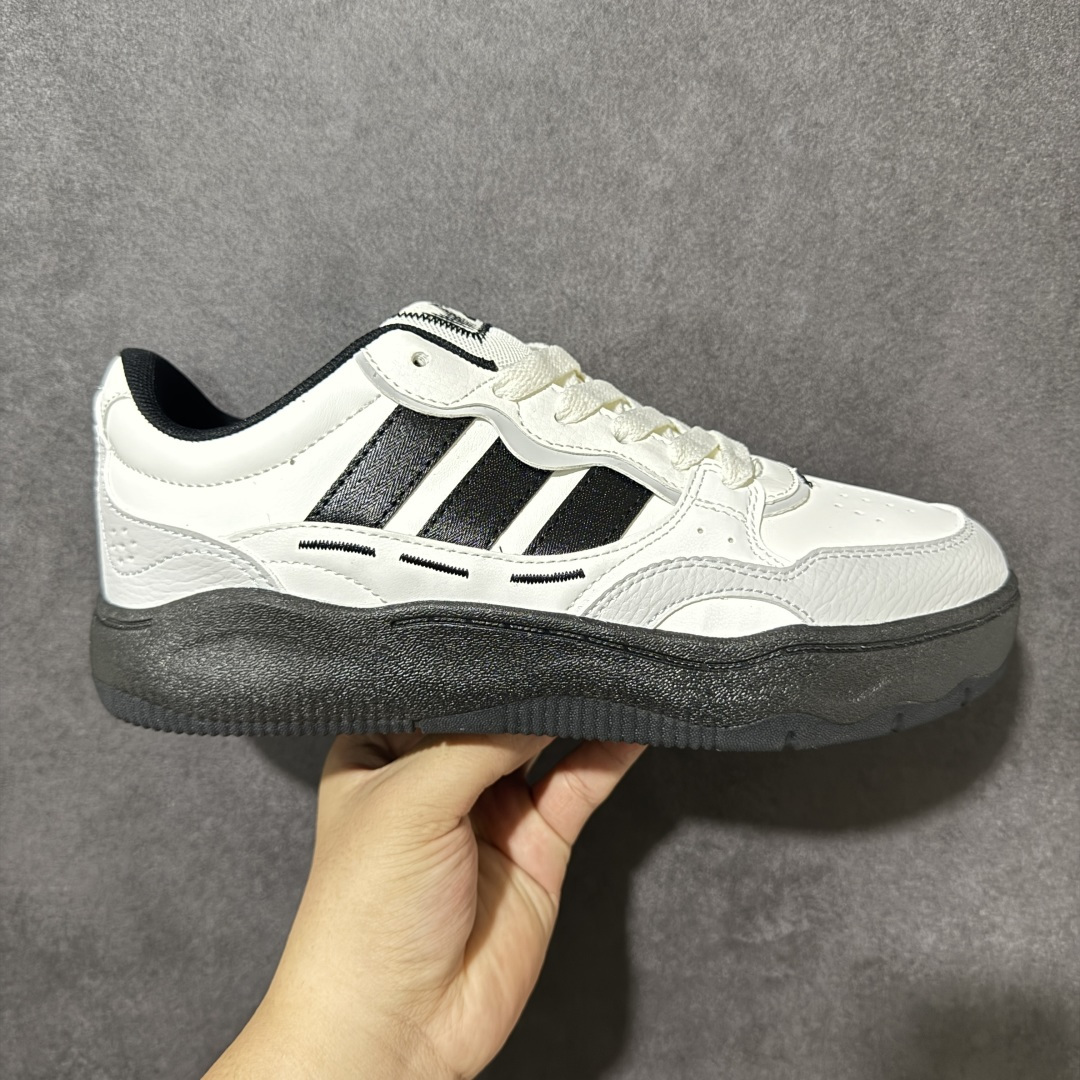 阿迪达斯 adidas LITE SHUFFLE 复合材质 舒适贴合系带 板鞋 货号：KH9022 Size：36-45