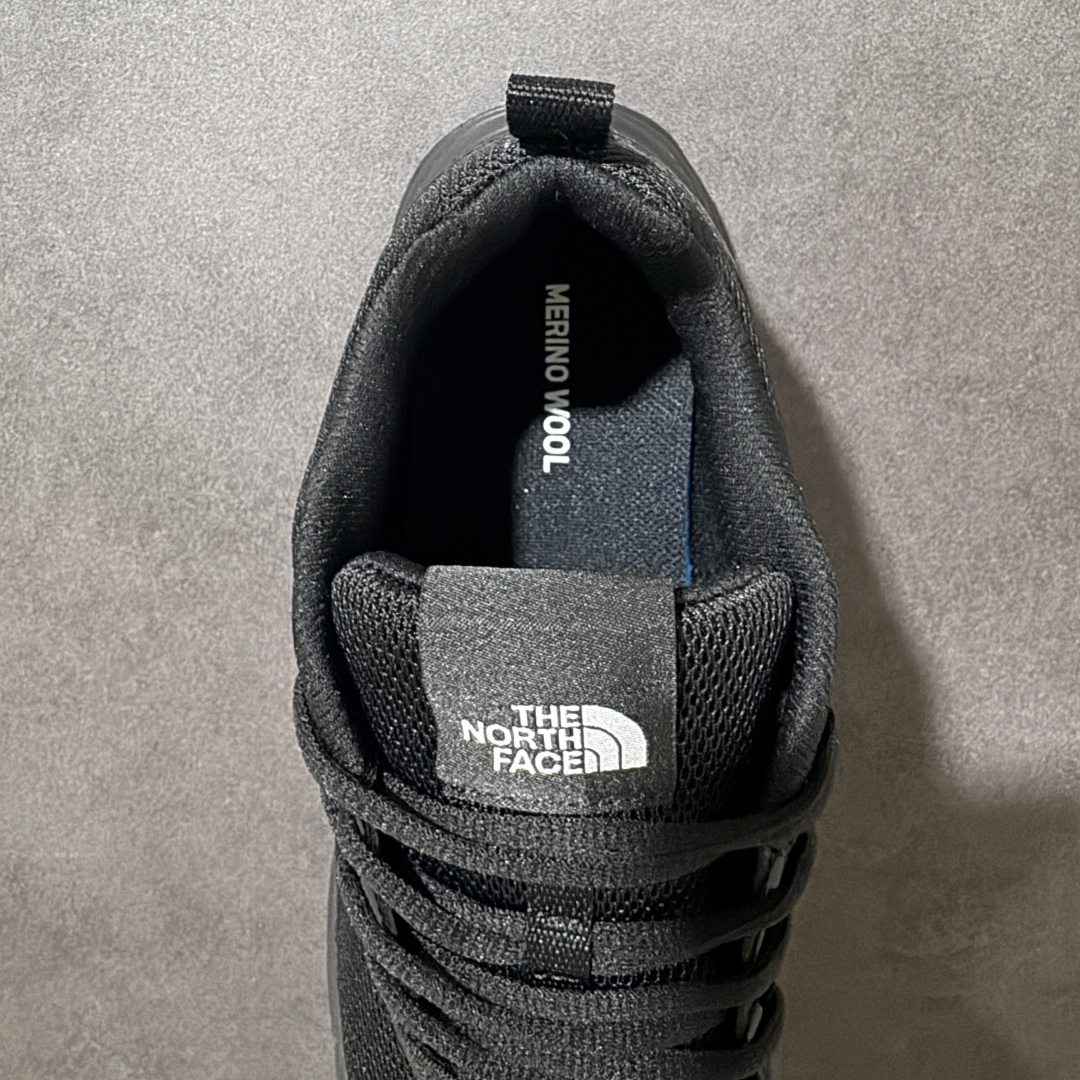 北面3代 THE NORTH FACE LAY STRIDE 体考舒适柔软涤纶合成革 低帮 休闲 跑步鞋 男女同款 黑色