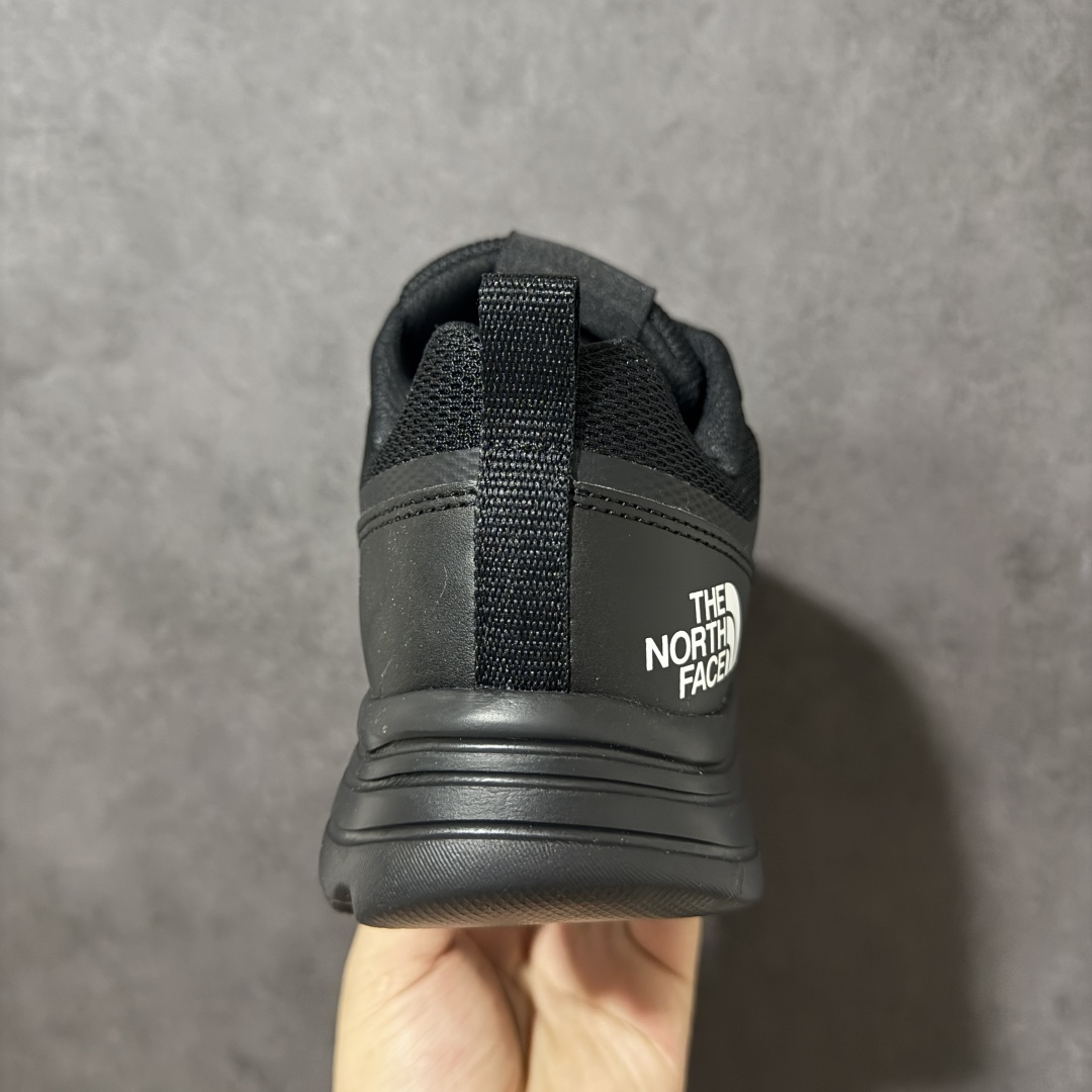 北面3代 THE NORTH FACE LAY STRIDE 体考舒适柔软涤纶合成革 低帮 休闲 跑步鞋 男女同款 黑色