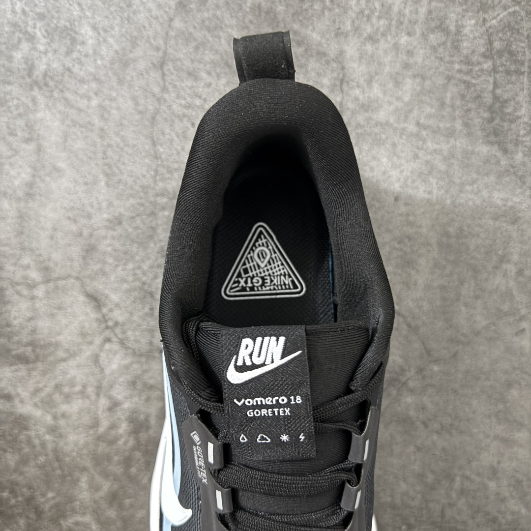 Nike VOMERO 18 GTX 耐克 舒适减震防滑 低帮跑步鞋 全掌ReactX泡绵中底 前掌和后跟还配备了Air