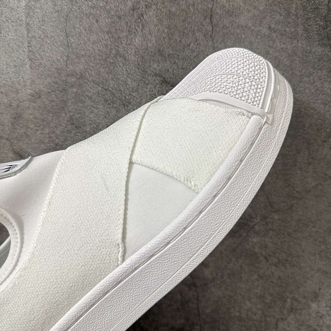AD Superstar 2 Slip-On Shoes 贝壳头交叉绑带一脚蹬板鞋 KH8209 独家控货 平台正单 全