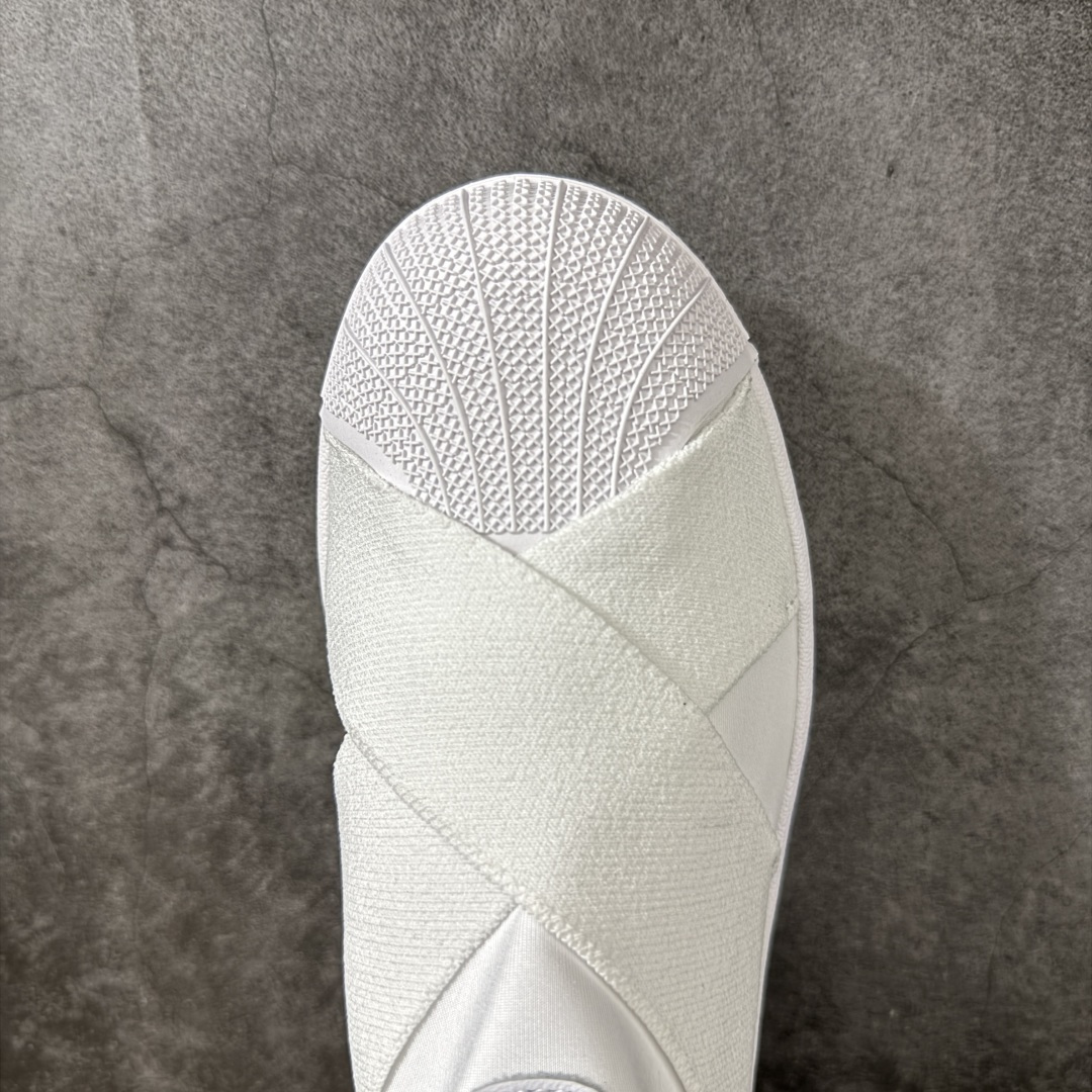 AD Superstar 2 Slip-On Shoes 贝壳头交叉绑带一脚蹬板鞋 KH8209 独家控货 平台正单 全