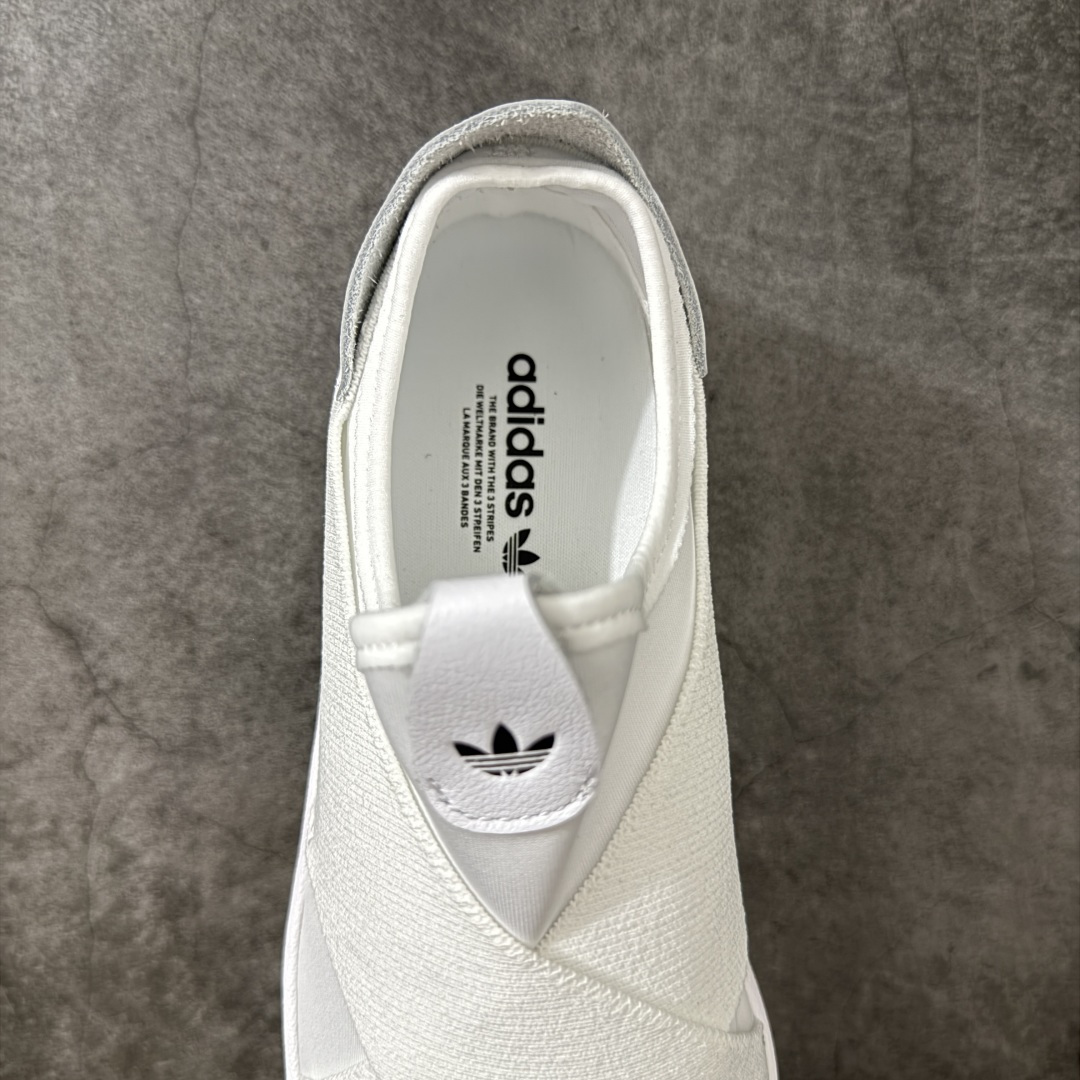 AD Superstar 2 Slip-On Shoes 贝壳头交叉绑带一脚蹬板鞋 KH8209 独家控货 平台正单 全
