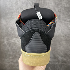 Lanvin Leather Curb Sneakers 浪凡面包鞋 现货 原版1:1开模重工艺制作 面料采用进口牛磨砂 Lanvin Leather Curb Sneakers 浪凡面包鞋 现货 原版1:1开模重工艺制作 面料采用进口牛磨砂