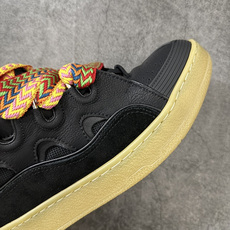 Lanvin Leather Curb Sneakers 浪凡面包鞋 现货 原版1:1开模重工艺制作 面料采用进口牛磨砂 Lanvin Leather Curb Sneakers 浪凡面包鞋 现货 原版1:1开模重工艺制作 面料采用进口牛磨砂