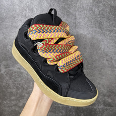 Lanvin Leather Curb Sneakers 浪凡面包鞋 现货 原版1:1开模重工艺制作 面料采用进口牛磨砂 Lanvin Leather Curb Sneakers 浪凡面包鞋 现货 原版1:1开模重工艺制作 面料采用进口牛磨砂
