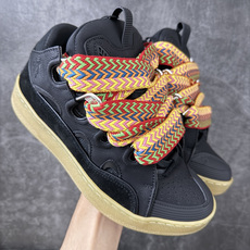 Lanvin Leather Curb Sneakers 浪凡面包鞋 现货 原版1:1开模重工艺制作 面料采用进口牛磨砂 Lanvin Leather Curb Sneakers 浪凡面包鞋 现货 原版1:1开模重工艺制作 面料采用进口牛磨砂