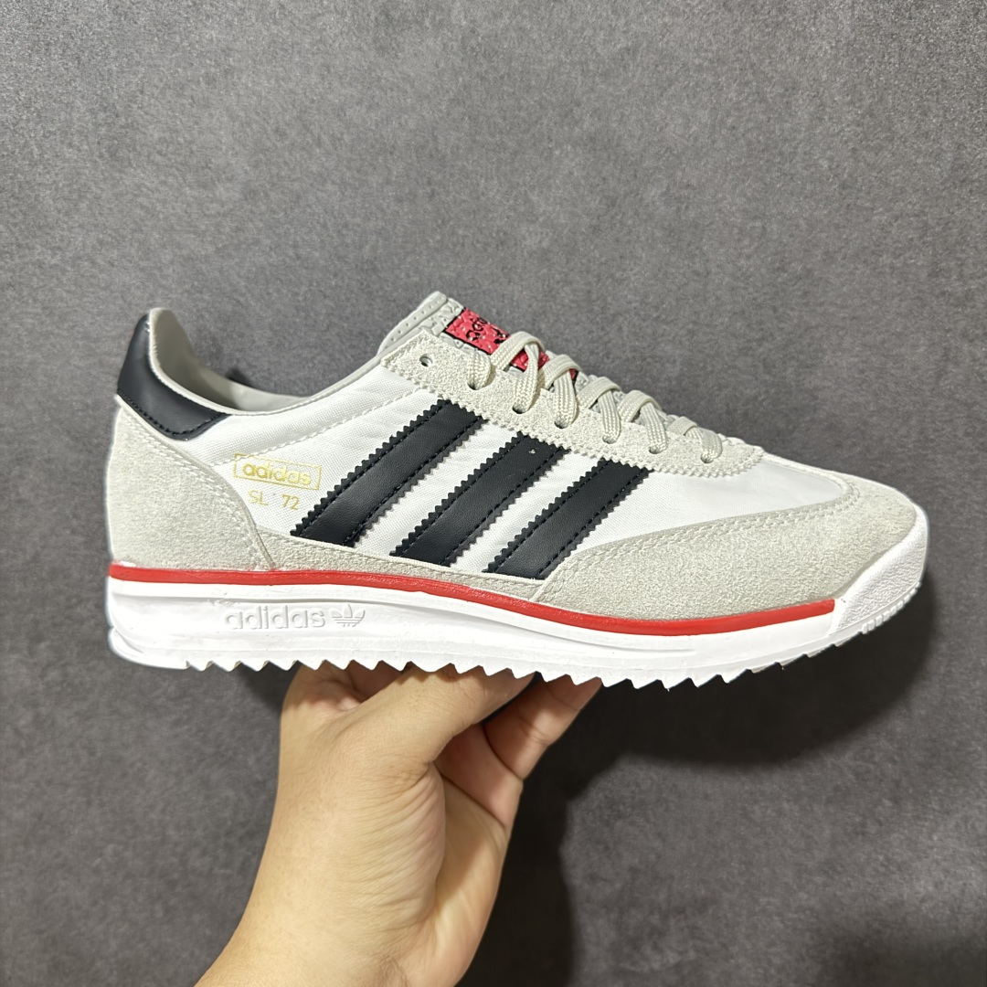 AD Originals SL 72 RS 休闲防滑耐磨低帮板鞋 经典低帮设计和橡胶外底，采用舒爽尼龙鞋面，绒面革饰面和