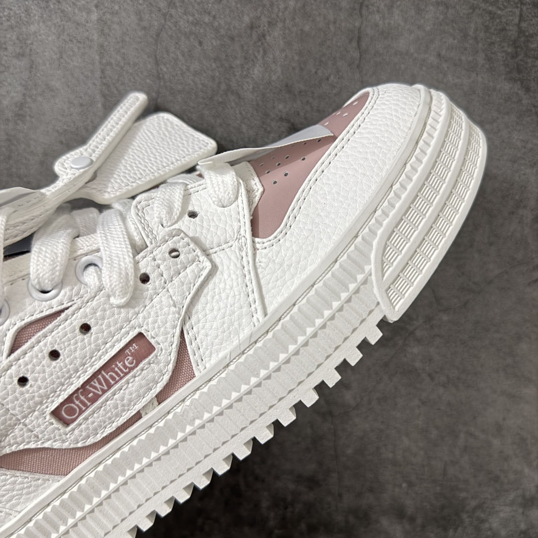 OFF-WHITE 3.0 Off Court 小牛皮 圆头系带 低帮休闲休闲鞋 标签的独特风格上脚就是焦点 外观很有设