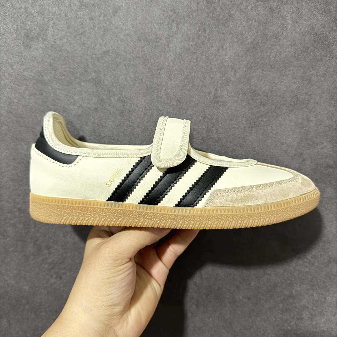 阿迪达斯 ADIDAS ORIGINALS SAMBA JANE 舒适百搭 玛丽珍鞋 女款 经典复古芭蕾舞鞋 德训鞋 这