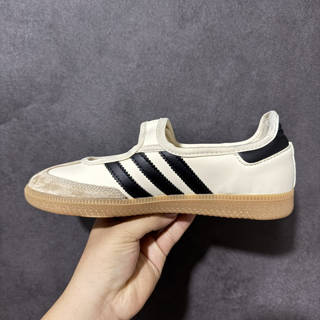 阿迪达斯 ADIDAS ORIGINALS SAMBA JANE 舒适百搭 玛丽珍鞋 女款 经典复古芭蕾舞鞋 德训鞋 这