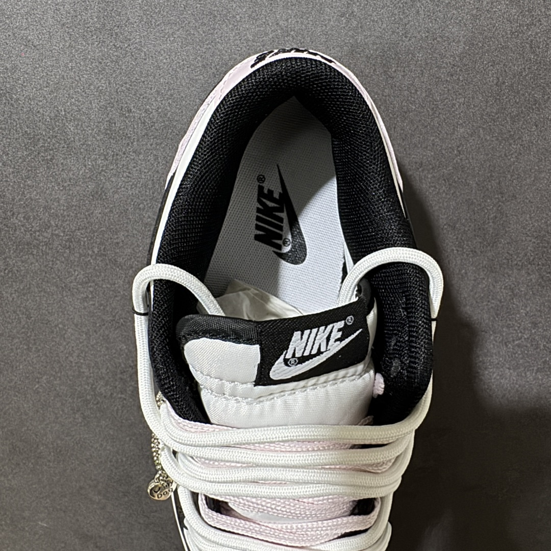 Nike SB Dunk Low 黑粉绑带 低帮休闲板鞋 CW1590-100 定制鞋盒 超高清洁度 皮料切割干净无任何