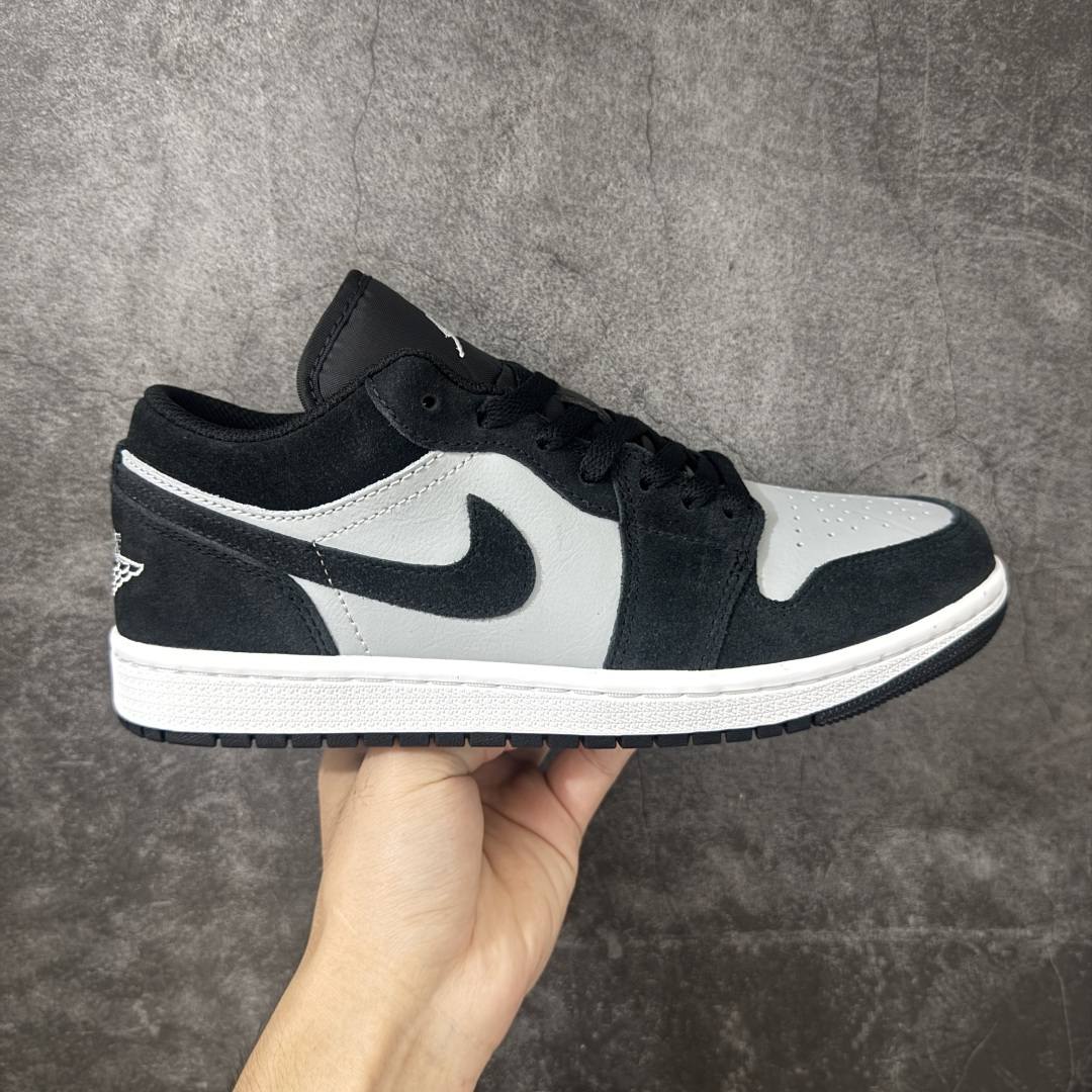 Air Jordan Low AJ1 乔1黑灰翻毛色 低帮文化休闲运动板鞋 -048 市面中低帮最具代表性版本没有之一 