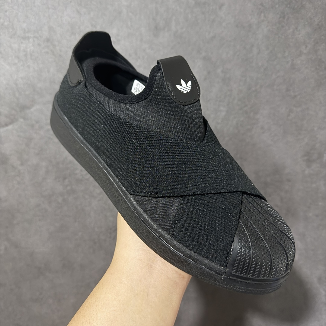 阿迪达斯十字交叉绑带Adidas SUPERSTAR SLIP ON W S 贝壳头 十字交叉绑带 白山联名款绑带板鞋 阿迪达斯十字交叉绑带Adidas SUPERSTAR SLIP ON W S 贝壳头 十字交叉绑带 白山联名款绑带板鞋