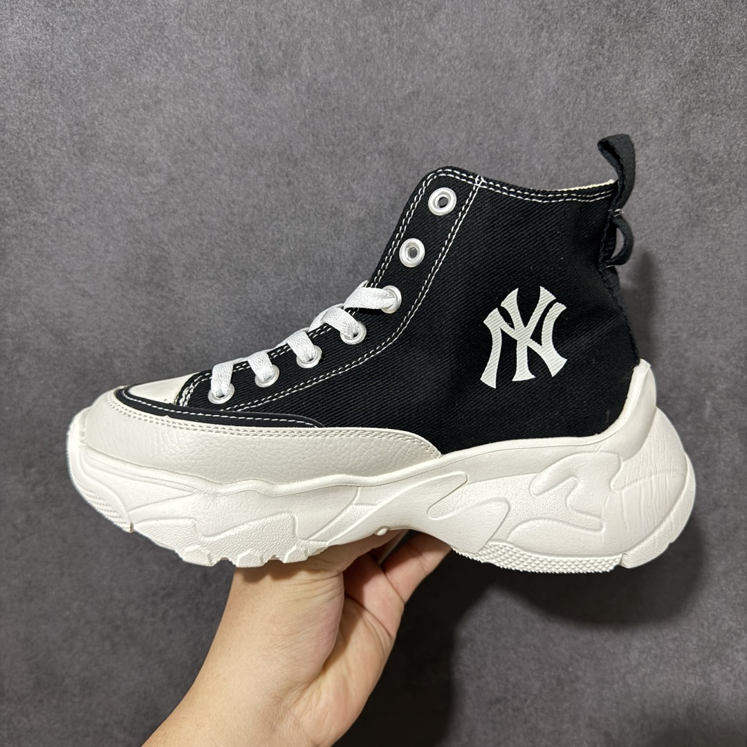 MLB Chunky High 厚底 潮流百搭 耐磨增高 高帮帆布鞋 货号:3ASHUL12N 尺码:35.5 36 3 MLB Chunky High 厚底 潮流百搭 耐磨增高 高帮帆布鞋 货号:3ASHUL12N 尺码:35.5 36 3