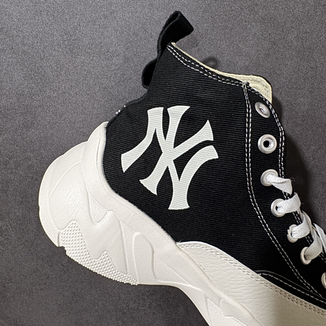 MLB Chunky High 厚底 潮流百搭 耐磨增高 高帮帆布鞋 货号:3ASHUL12N 尺码:35.5 36 3 MLB Chunky High 厚底 潮流百搭 耐磨增高 高帮帆布鞋 货号:3ASHUL12N 尺码:35.5 36 3