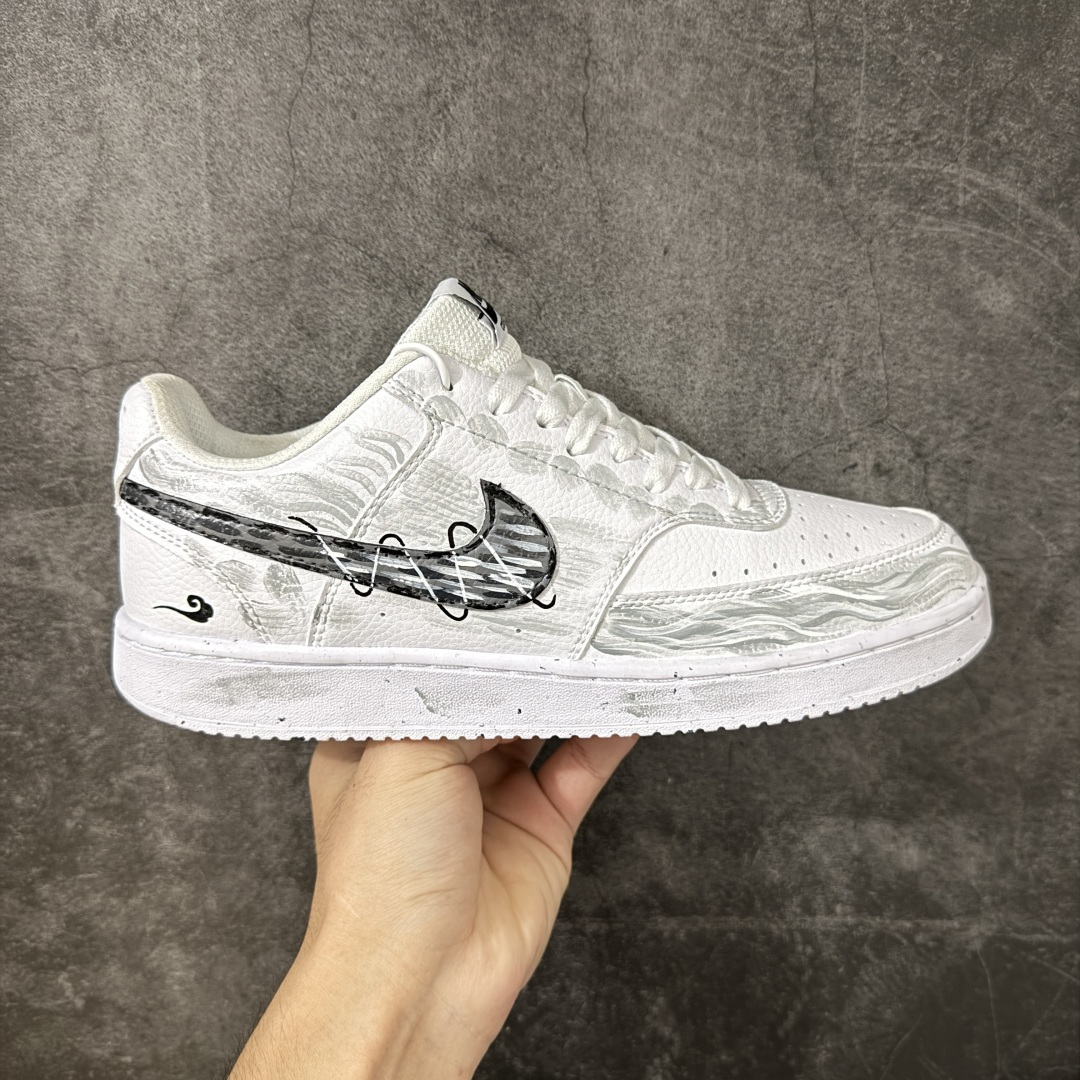 NIKE COURT VISION LO ‘DIY’定制 低帮百搭 透气休闲运动板鞋 兼顾舒适脚感和出众风范 演绎匠心之