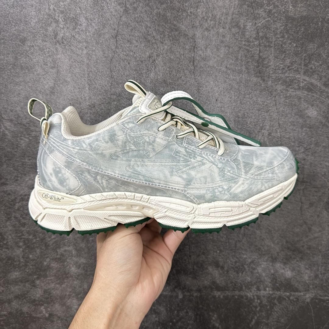 OFF-WHITE OW运动鞋 春夏走秀款球鞋 所有配件均通过定做出产正品裁片 原版比例大箭头定制网眼布双拼牛皮进口机器