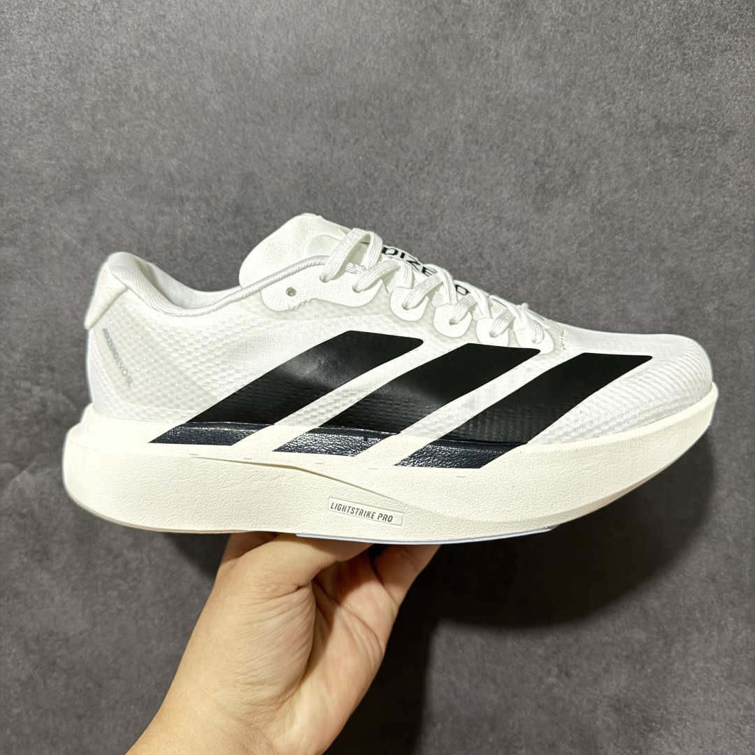 Adidas Adizero Evo SL 阿迪超轻透气缓震跑鞋 整体外观造型与adiZero Adios Pro EV Adidas Adizero Evo SL 阿迪超轻透气缓震跑鞋 整体外观造型与adiZero Adios Pro EV