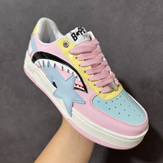 A Bathing Ape/安逸猿 男女运动鞋复古板鞋 升级原楦原纸版数据开发,采用超软皮革鞋面材质,内置全掌air s A Bathing Ape/安逸猿 男女运动鞋复古板鞋 升级原楦原纸版数据开发,采用超软皮革鞋面材质,内置全掌air s