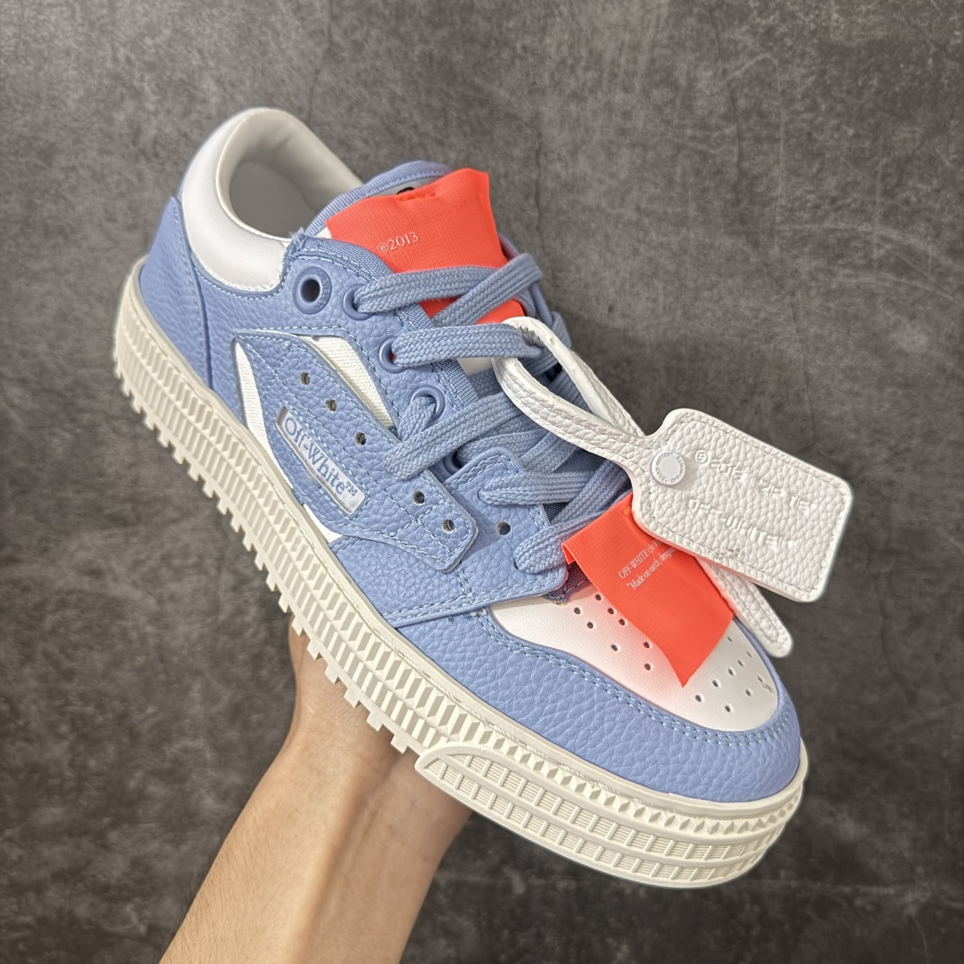 OFF-WHITE 3.0 Off Court 小牛皮 圆头系带 低帮休闲休闲鞋 标签的独特风格上脚就是焦点 外观很有设