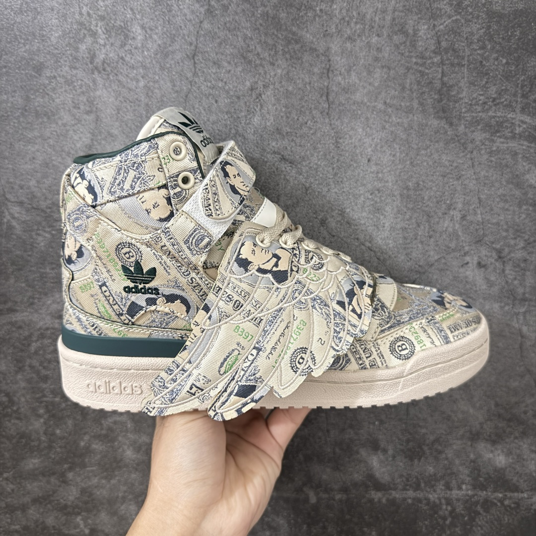 Adidas JS Forum MONEY LO 三叶草高帮 经典魔术贴复古板鞋 男女潮流头层皮休闲鞋 原盒原标 原楦原 Adidas JS Forum MONEY LO 三叶草高帮 经典魔术贴复古板鞋 男女潮流头层皮休闲鞋 原盒原标 原楦原