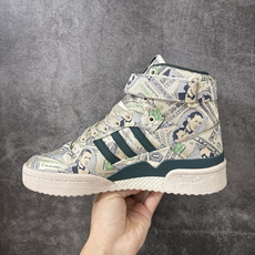 Adidas JS Forum MONEY LO 三叶草高帮 经典魔术贴复古板鞋 男女潮流头层皮休闲鞋 原盒原标 原楦原 Adidas JS Forum MONEY LO 三叶草高帮 经典魔术贴复古板鞋 男女潮流头层皮休闲鞋 原盒原标 原楦原