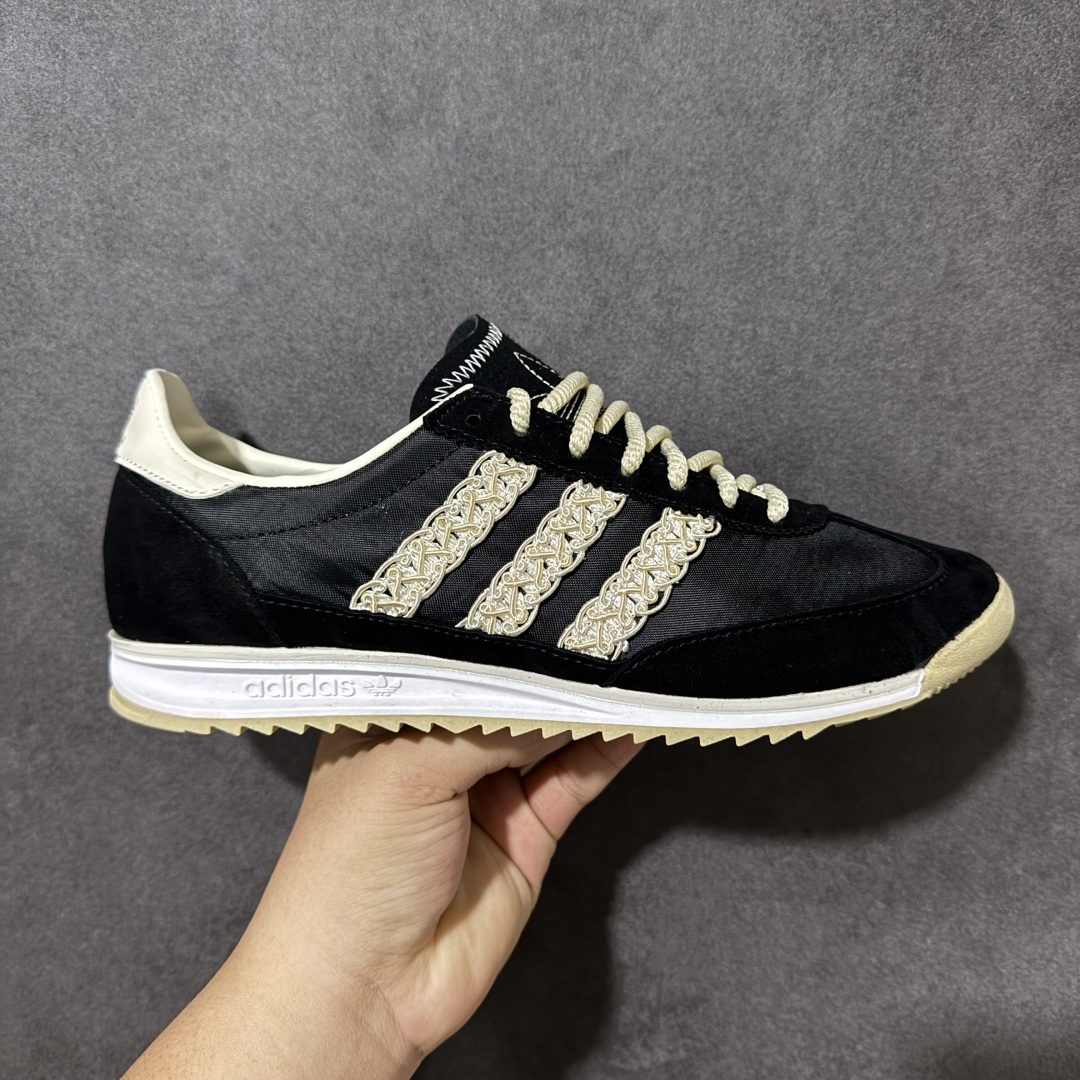 【公司级】AD Originals SL 72 RS 休闲防滑耐磨低帮板鞋 经典低帮设计和橡胶外底，采用舒爽尼龙鞋面，绒面革饰面和皮革细节 搭载着 Ecotex 鞋舌，更添质感，EVA 中底设计助你舒适出行 货号：KI9843 尺码：36-42带半码-选品中心