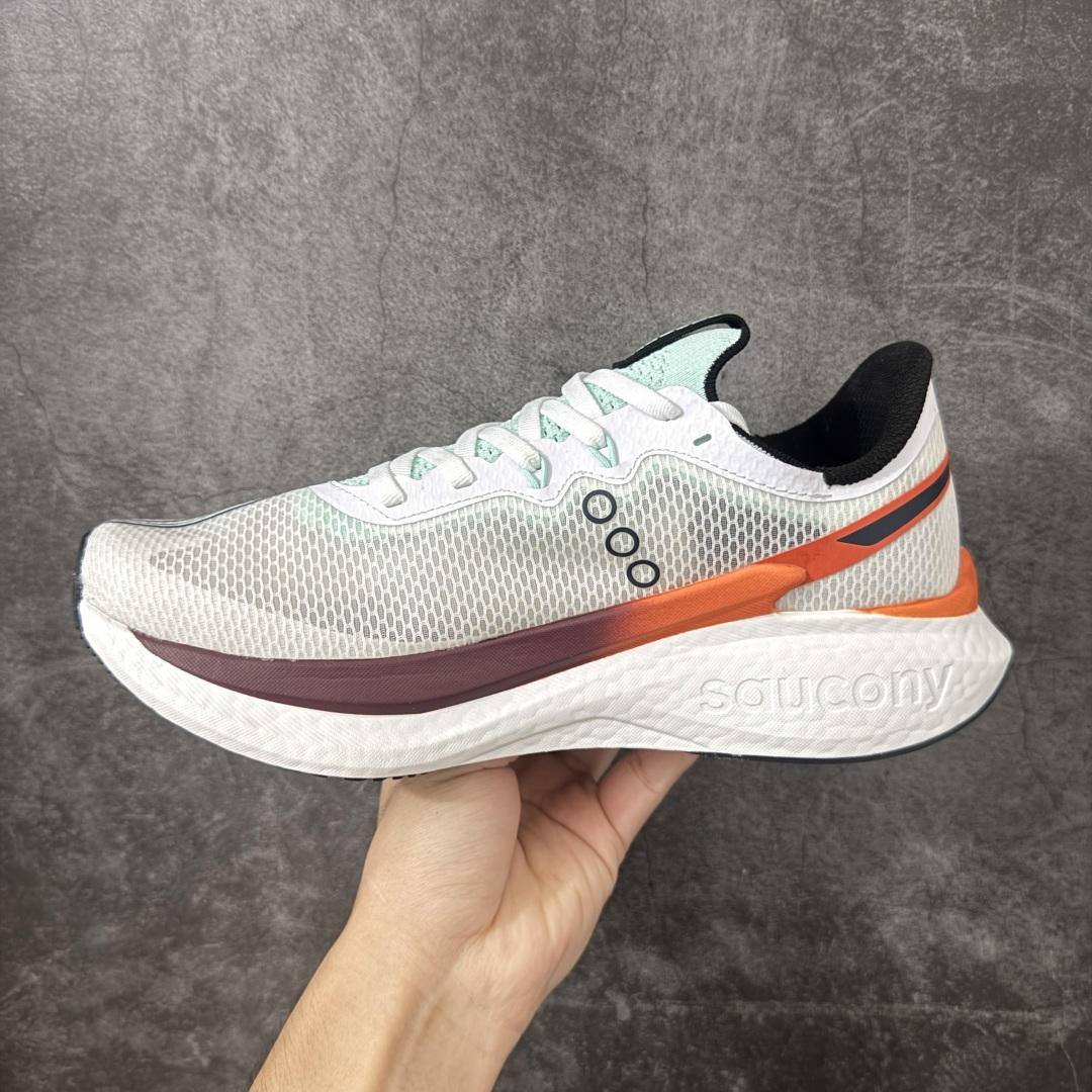 图片[2]-【纯原版】Saucony ENDORPHIN Pro 5 啡鹏 5 尼龙板 百搭舒适 低帮 马拉松训练竞速跑步鞋 索康尼推出的跑鞋是一款外观激进但脚感舒适的跑鞋 采用了全新的中底设计和鞋面工程 保留了软弹脚感和稳定支撑 适合进阶跑者和喜欢软弹脚感的跑者选择 尺码：40-45带半码-选品中心