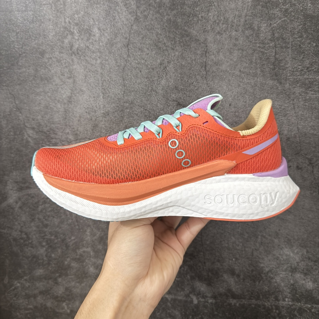 图片[2]-【纯原版】Saucony ENDORPHIN Pro 5 啡鹏 5 尼龙板 百搭舒适 低帮 马拉松训练竞速跑步鞋 索康尼推出的跑鞋是一款外观激进但脚感舒适的跑鞋 采用了全新的中底设计和鞋面工程 保留了软弹脚感和稳定支撑 适合进阶跑者和喜欢软弹脚感的跑者选择 尺码：36-40带半码-选品中心