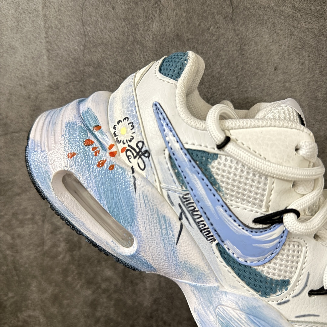 图片[7]-【手绘定制版】Nike Air Max Fusion 樱花天使 双层 少女心 复古经典 潮流时尚 舒适百搭 低帮跑步鞋 货号：CJ1671-100 尺码：36-40-选品中心