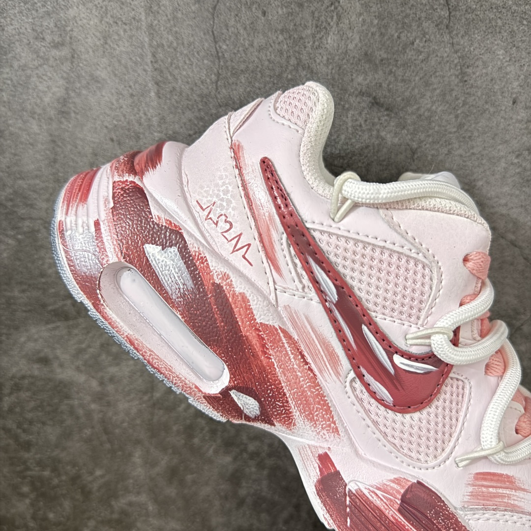 图片[7]-【手绘定制版】Nike Air Max Fusion 樱花天使 双层 少女心 复古经典 潮流时尚 舒适百搭 低帮跑步鞋 货号：CJ1671-100 尺码：36-40-选品中心
