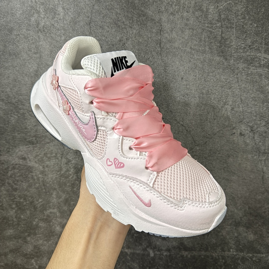 图片[3]-【手绘定制版】Nike Air Max Fusion 樱花天使 双层 少女心 复古经典 潮流时尚 舒适百搭 低帮跑步鞋 货号：415445-102 尺码：36-40-选品中心