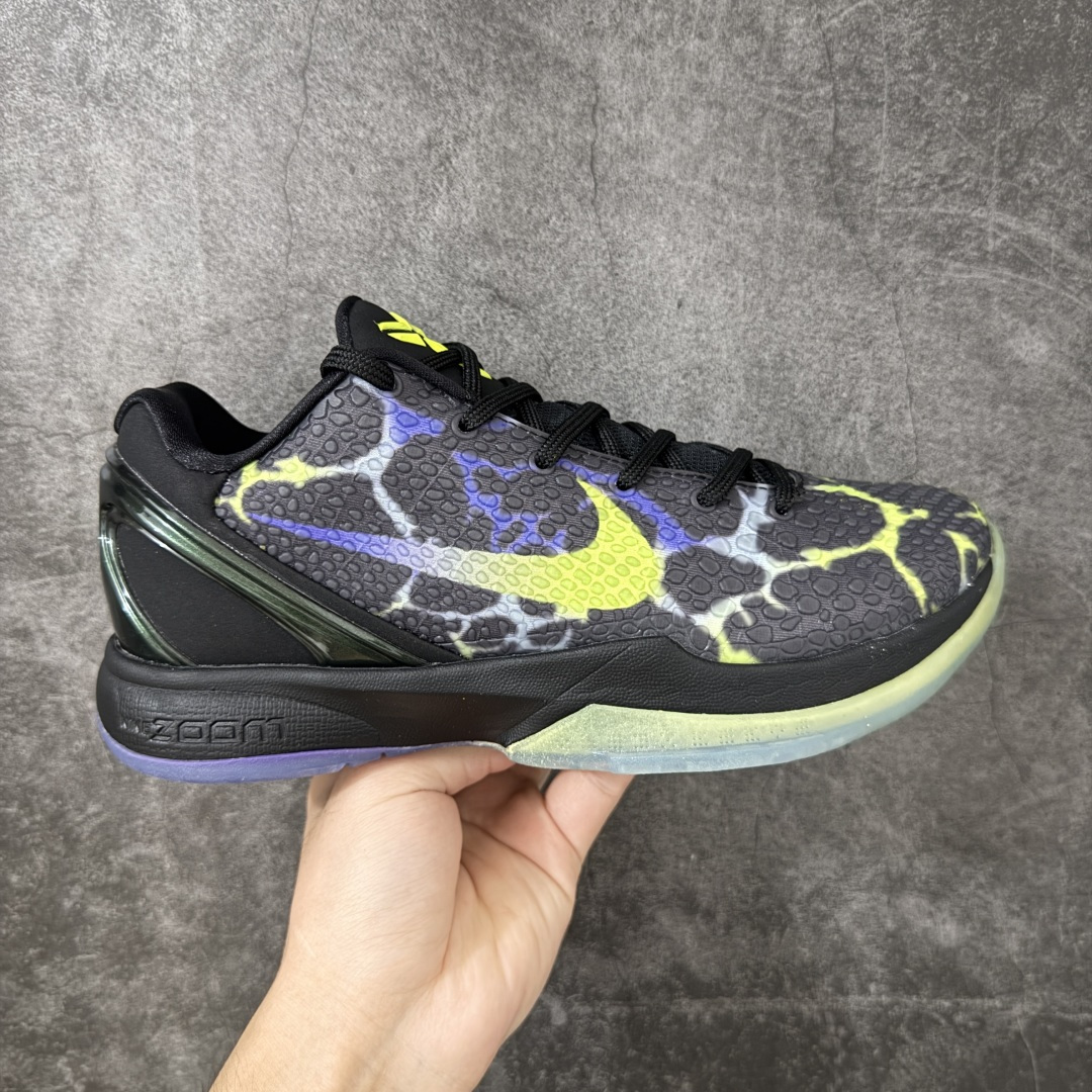【CK版】NK Zoom Kobe 6 科比六代 前后气垫加持 信仰绝不减配 市售唯一PROTRO复刻版开发货品 全鞋身材料卡色独家定制 SWOOSH 蛇鳞 正确珠光效果（内嵌珍珠粉）独家前掌Zoom Turbo 后掌马蹄Zoom缓震 内置全真动态飞线 独家复刻U型缓震垫带独立钢印 十年情怀 这里完美落地 致力打造最强ZK系列 货号：IO6261-001 尺码：39-48.5-选品中心