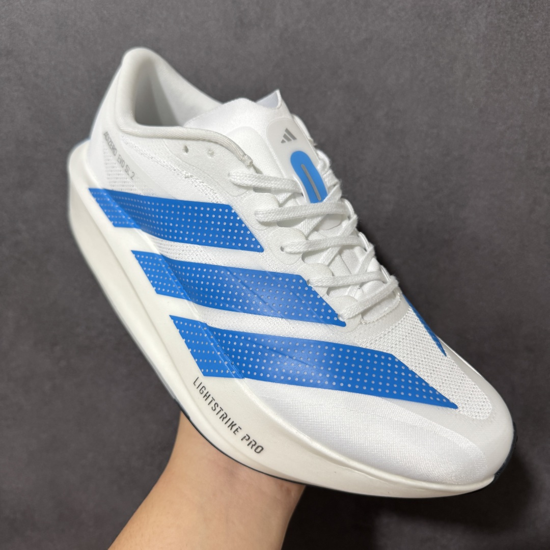 图片[3]-【TD版本】Adidas Adizero Evo SL 2 阿迪超轻透气缓震跑鞋 整体外观造型与adiZero Adios Pro EVO 1非常相似 中底配置方面搭载全掌Lightstrike Pro 鞋面采用透气网面示人 契合日常训练鞋的定位 更加耐用 外底给到了马牌橡胶 及上代竞速旗舰adidas Adizero Adios Pro 3区域分布 货号： BK2685 尺码：36-45-选品中心