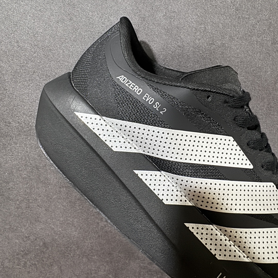 图片[7]-【TD版本】Adidas Adizero Evo SL 2 阿迪超轻透气缓震跑鞋 整体外观造型与adiZero Adios Pro EVO 1非常相似 中底配置方面搭载全掌Lightstrike Pro 鞋面采用透气网面示人 契合日常训练鞋的定位 更加耐用 外底给到了马牌橡胶 及上代竞速旗舰adidas Adizero Adios Pro 3区域分布 货号： KF2632 尺码：36-45-选品中心