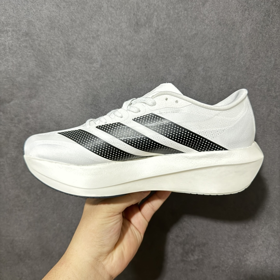 图片[2]-【TD版本】Adidas Adizero Evo SL 2 阿迪超轻透气缓震跑鞋 整体外观造型与adiZero Adios Pro EVO 1非常相似 中底配置方面搭载全掌Lightstrike Pro 鞋面采用透气网面示人 契合日常训练鞋的定位 更加耐用 外底给到了马牌橡胶 及上代竞速旗舰adidas Adizero Adios Pro 3区域分布 货号： DF6206 尺码：36-45-选品中心