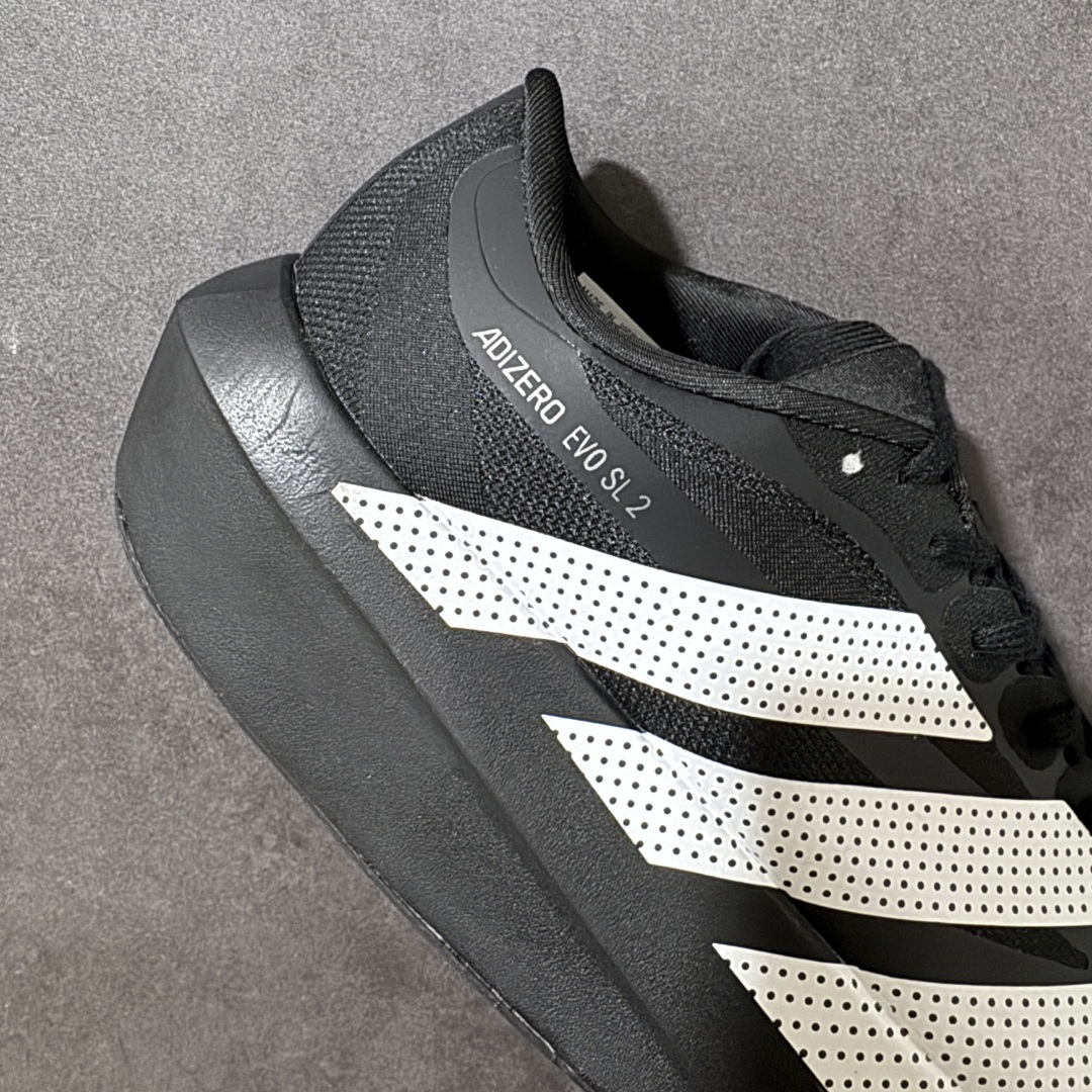 图片[7]-【TD版本】Adidas Adizero Evo SL 2 阿迪超轻透气缓震跑鞋 整体外观造型与adiZero Adios Pro EVO 1非常相似 中底配置方面搭载全掌Lightstrike Pro 鞋面采用透气网面示人 契合日常训练鞋的定位 更加耐用 外底给到了马牌橡胶 及上代竞速旗舰adidas Adizero Adios Pro 3区域分布 货号： JD7128 尺码：36-45-选品中心